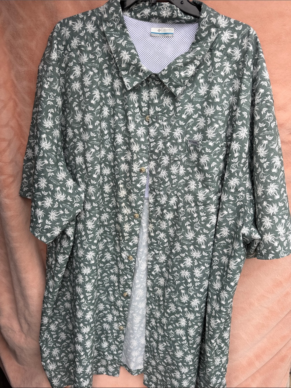 Men's 5XT/5TL Columbia Lightweight Button Up EUC